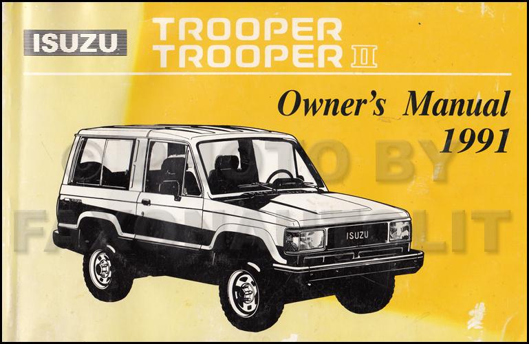 1990-1993 Isuzu Trooper & Rodeo Auto Transmission Repair Shop Manual Supp.