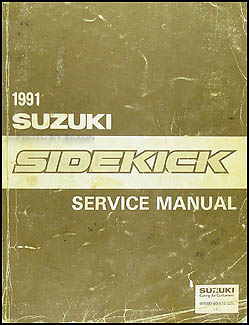 1991 Suzuki Sidekick Repair Shop Manual Original