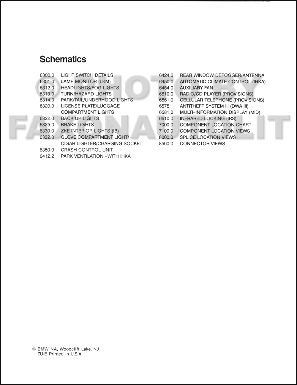 1992 BMW 850i Electrical Troubleshooting Manual Reprint
