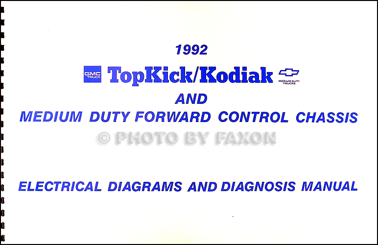 1992 Chevy Kodiak, GMC Topkick and P6 Wiring Diagram ...