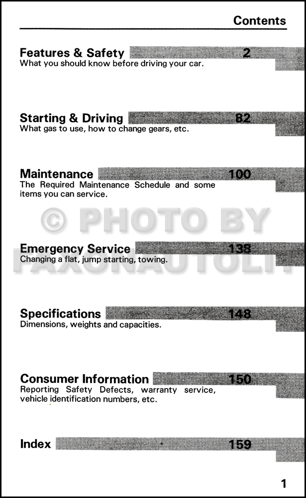 1992 Honda Accord Coupe Owner's Manual Original 2 Door