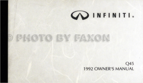 Infiniti q45 manual