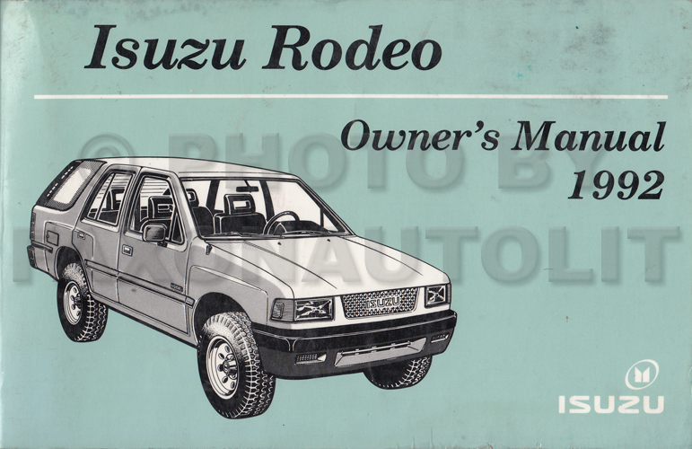 1992 Isuzu Rodeo Electrical Troubleshooting Manual Original
