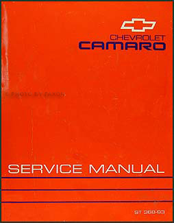 1993 Chevy Camaro Repair Shop Manual Original