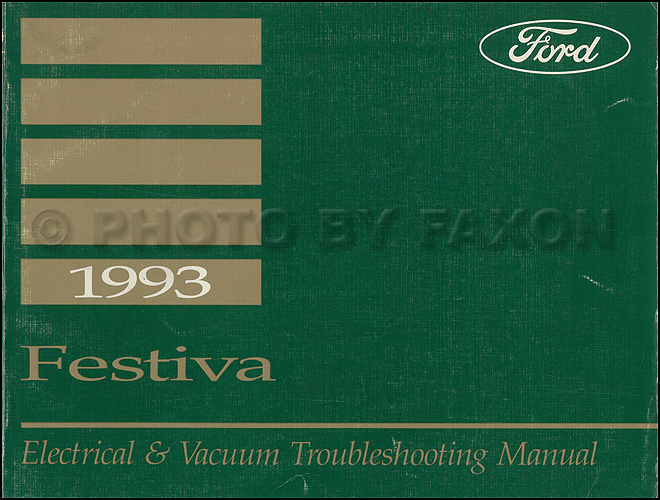 1993 Ford Festiva Original Electrical  U0026 Vacuum