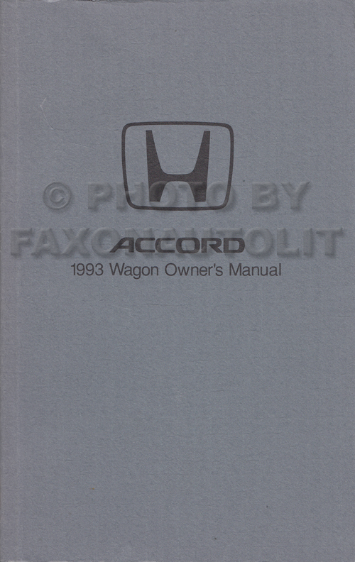 Free 1993 honda accord owners manual