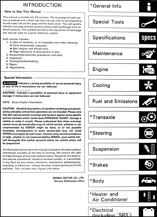 1997 honda del sol service manual