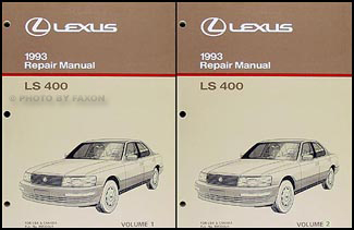 1993 Lexus Ls 400 Repair Shop Manual Original 2 Volume Set