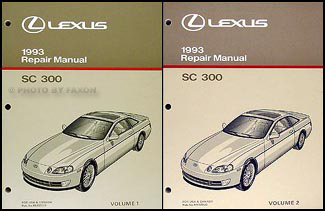 1993 Lexus SC 300/400 Wiring Diagram Manual Original