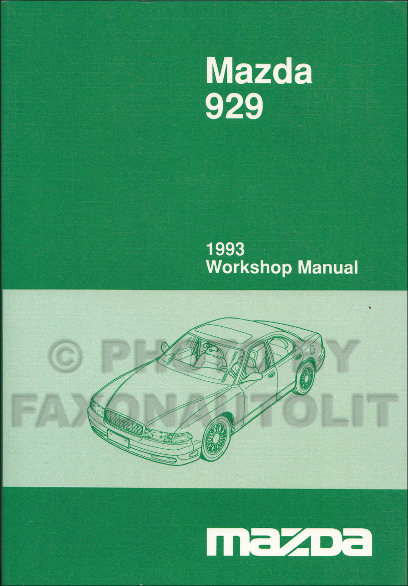 1993 Mazda 929 Repair Shop Manual Original