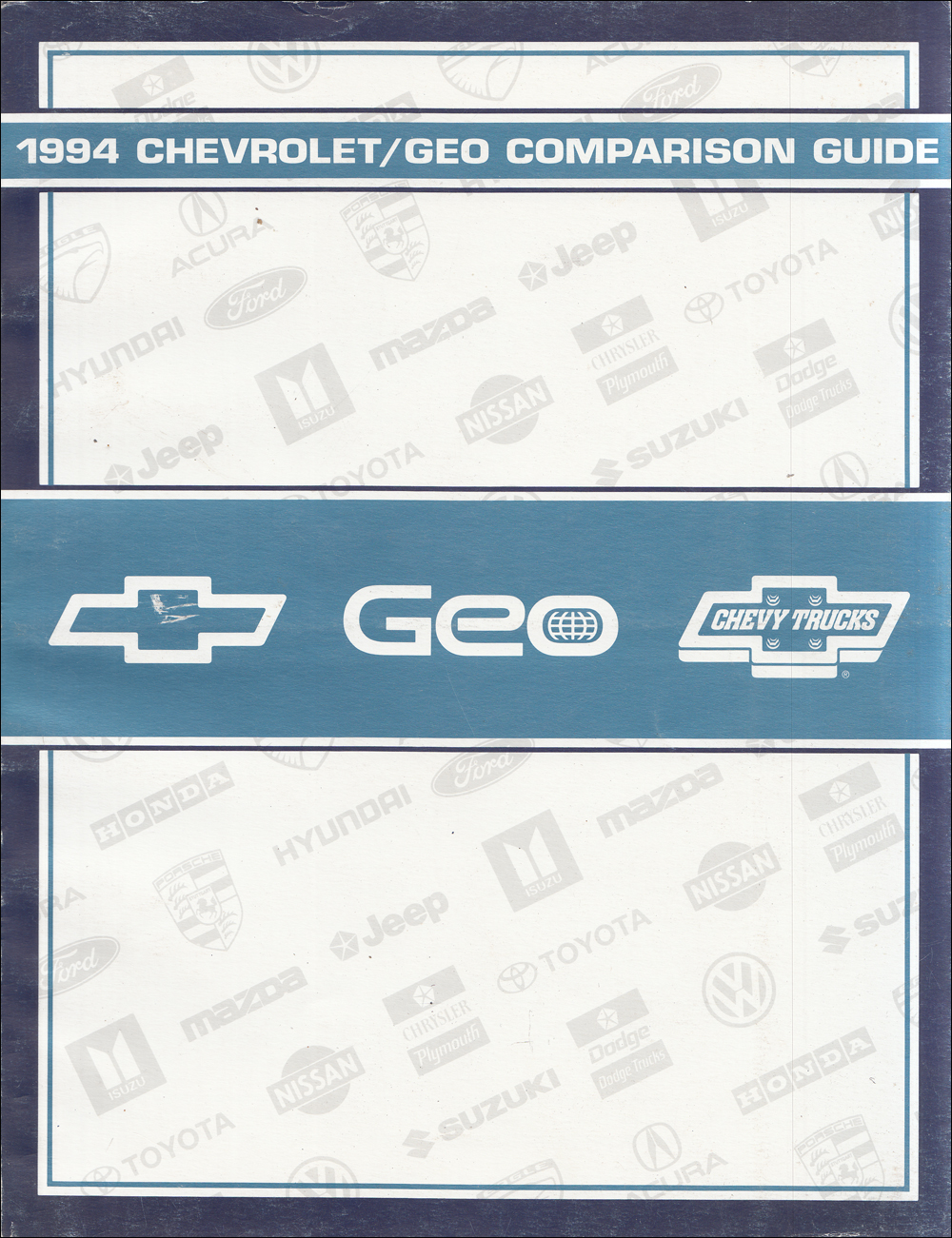 1994 Chevrolet Competitive Comparison Dealer Album Original
