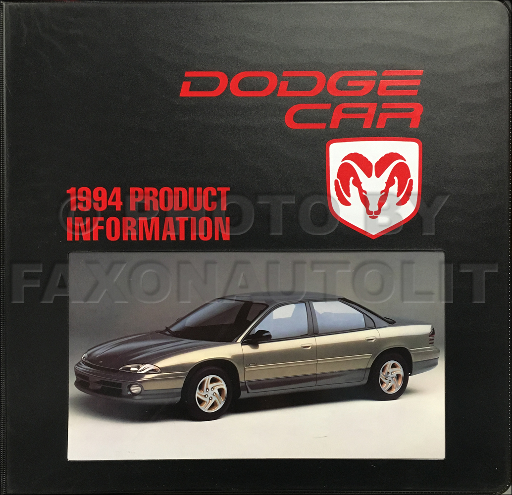 1994 Dodge Data Book and Color & Upholstery Dealer Album