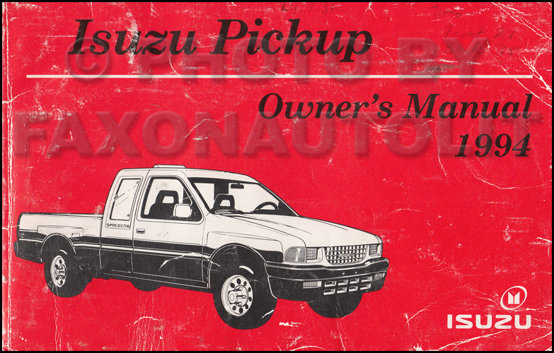 1994 Isuzu Amigo and 1994-1995 Pickup Repair Shop Manual Original