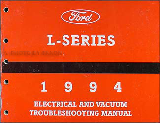 1994 Ford L-Series Foldout Wiring Diagram L8000 L9000 LT8000 LT9000
