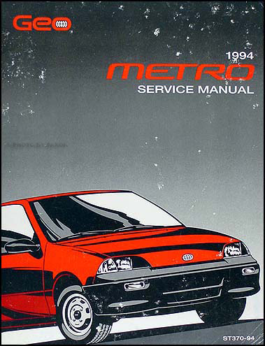 1994 Geo Metro Repair Shop Manual Original