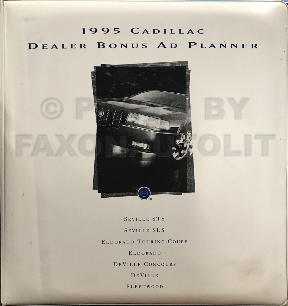 1995 Cadillac Dealer Advertising Planner Original