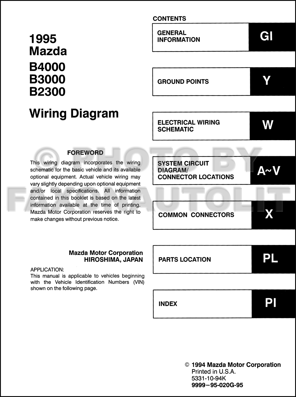 Mazda B2300 Engine Diagram - Wiring Diagram