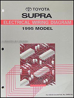 1995-1996 Toyota Supra Wiring Diagram Manual Original