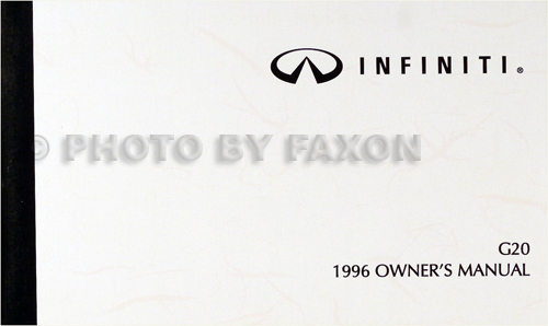 1996 Infiniti G20 Repair Shop Manual Original