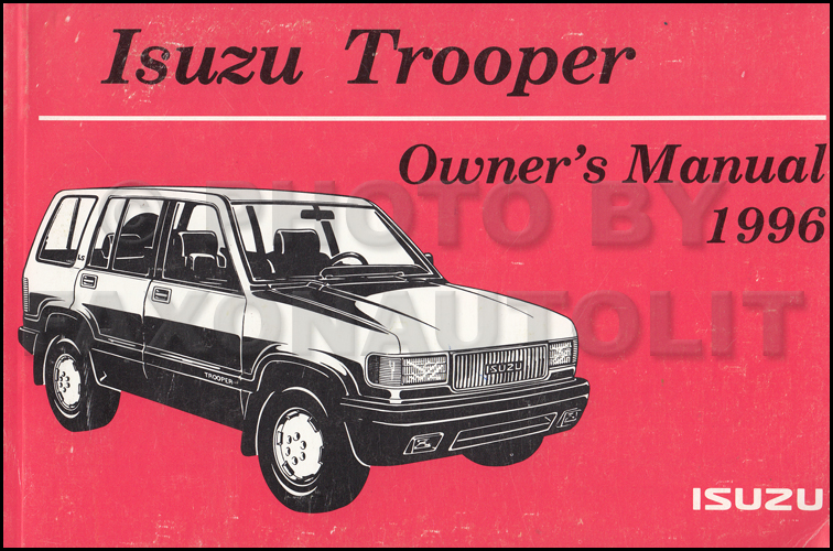 1996 Isuzu Trooper Repair Shop Manual Original