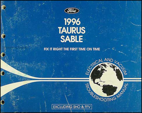 1996 Ford Taurus SHO and FFV Electrical Troubleshooting Manual Supp.