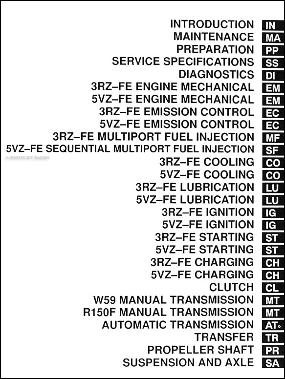 1996 Toyota 4Runner Repair Shop Manual Original