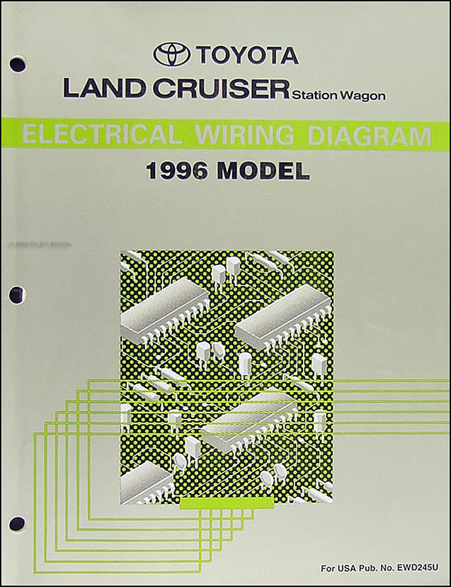 1996 Toyota Land Cruiser Wiring Diagram Manual Original