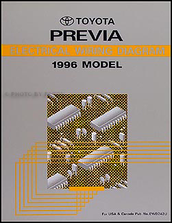 1996 Toyota Previa Wiring Diagram Manual Original