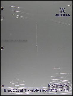 1997-2005 Acura NSX Electrical Troubleshooting Manual Original | Acura Nsx Wiring Diagram | | Faxon Auto Literature