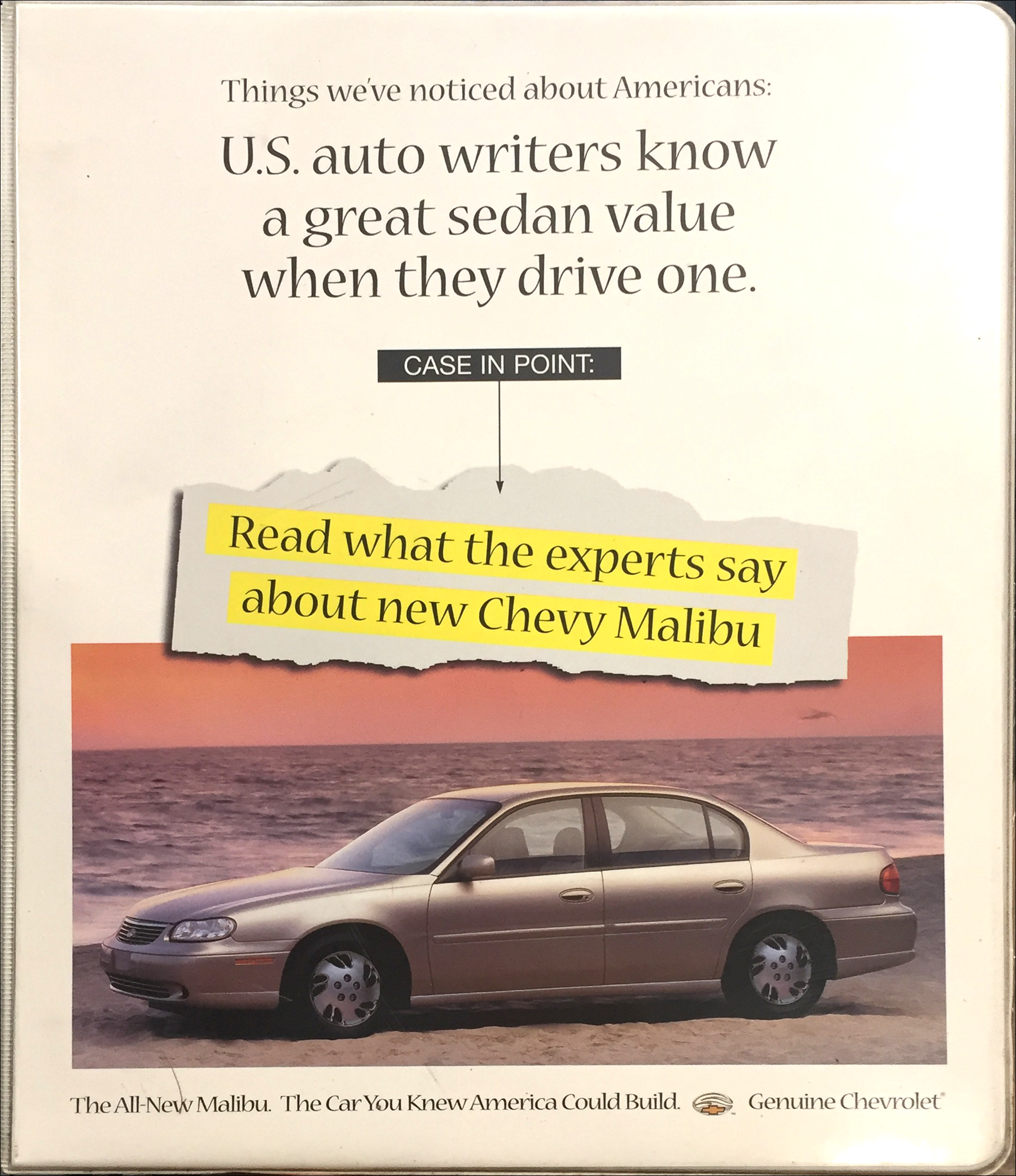 1997 Chevrolet Malibu Model Introduction Positive Press Collection Original