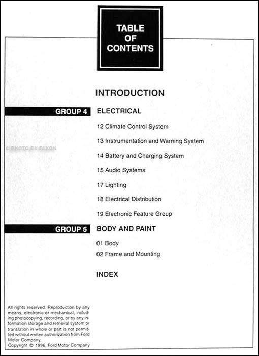 1997 Ford F-150 and F-250 under 8500 GVWR Repair Shop Manual Set Original