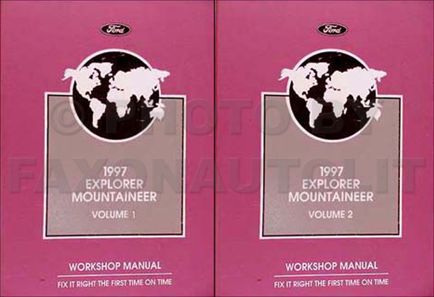 1997 Ford Explorer Mercury Mountaineer Repair Shop Manual Original Set