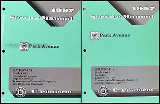 1997 Buick Park Avenue Repair Shop Manual Original 2 Volume Set