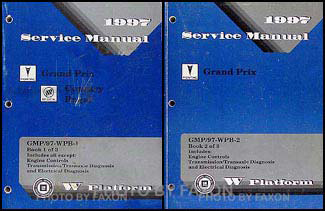 1997 Pontiac Grand Prix Repair Shop Manual Original 2 Volume Set