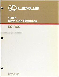 1997 Lexus ES 300 Wiring Diagram Manual Original