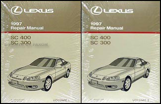 1997 Lexus SC 300 and SC 400 Repair Shop Manual Original 2 ...