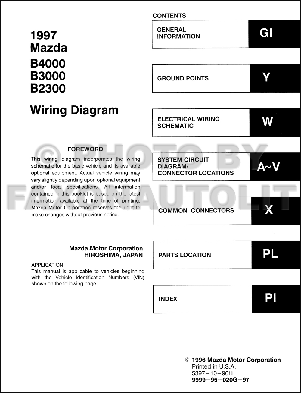 1997 Mazda B2300 Fuse Box Layout - Wiring Diagram Schemas