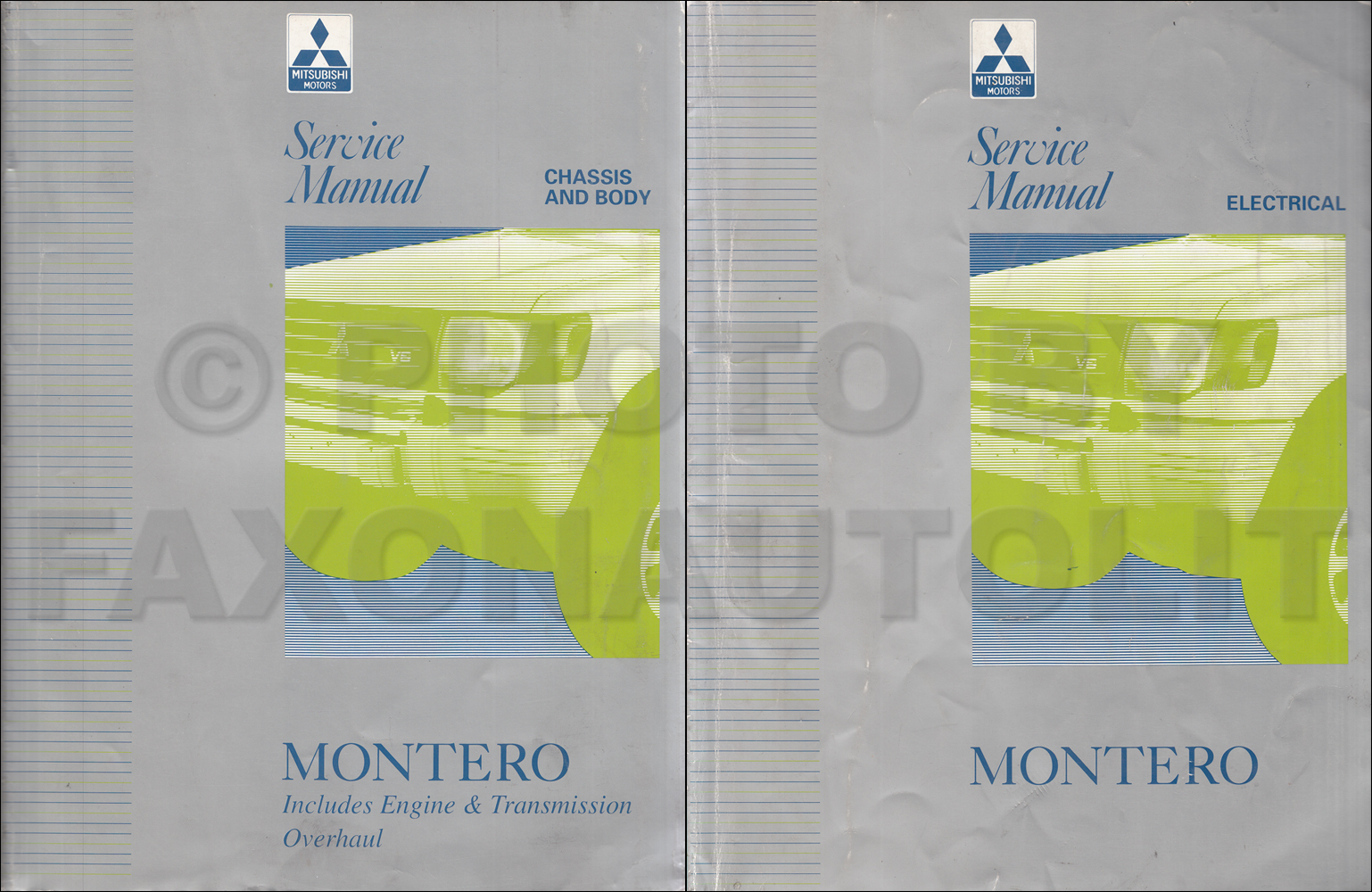 1997 Mitsubishi Montero Repair Shop Manual Set Original