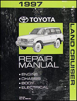 1997 Toyota Land Cruiser Repair Shop Manual Original