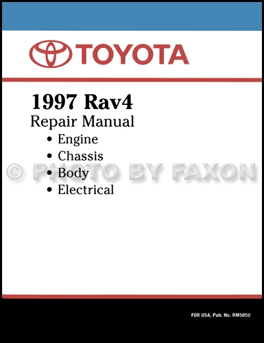 1997 Toyota Rav4 Repair Shop Manual Original