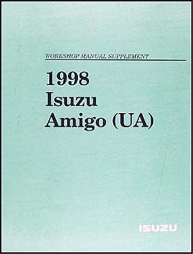 1998 Isuzu Amigo Repair Shop Manual Original Set