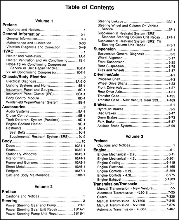 1998 Isuzu Hombre Repair Shop Manual Set Original