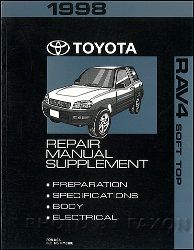 1998 Toyota Rav4 Wiring Diagram Manual Original
