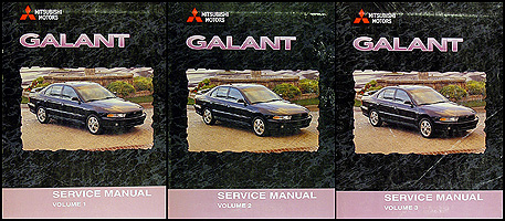 1999-2000 Mitsubishi Galant Repair Shop Manual Set Original