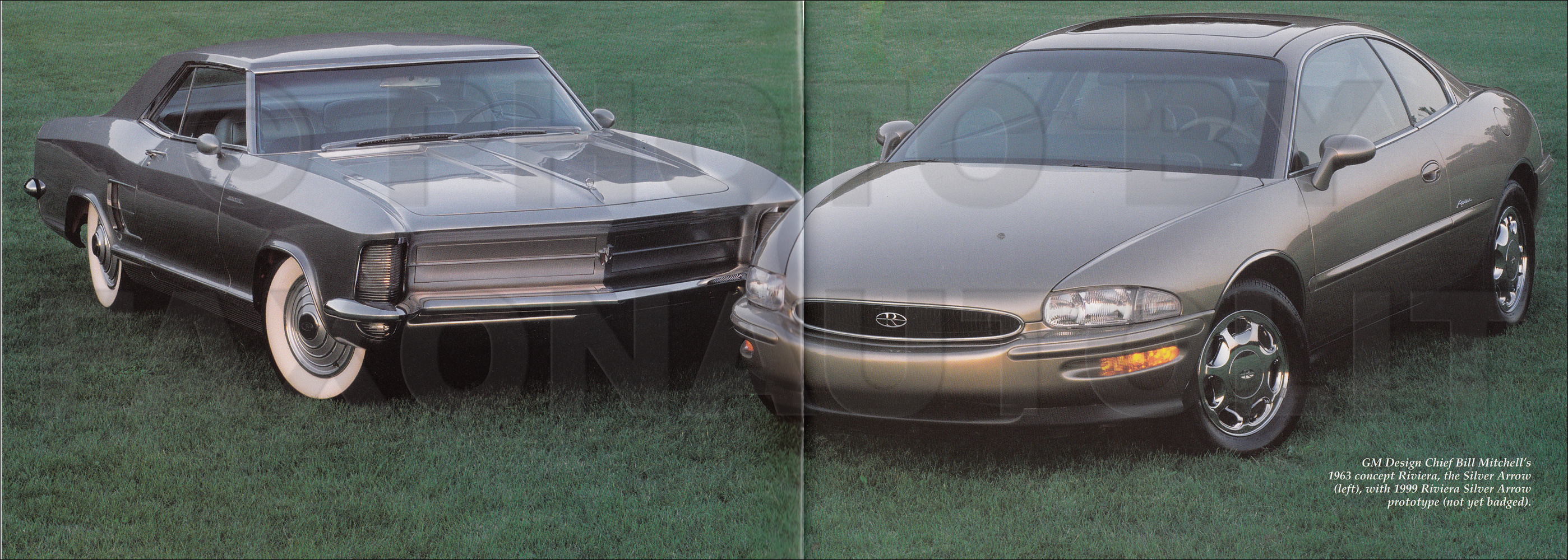 1999 Riviera Silver Arrow Sales Brochure with 1963-1999 Buick Riviera History