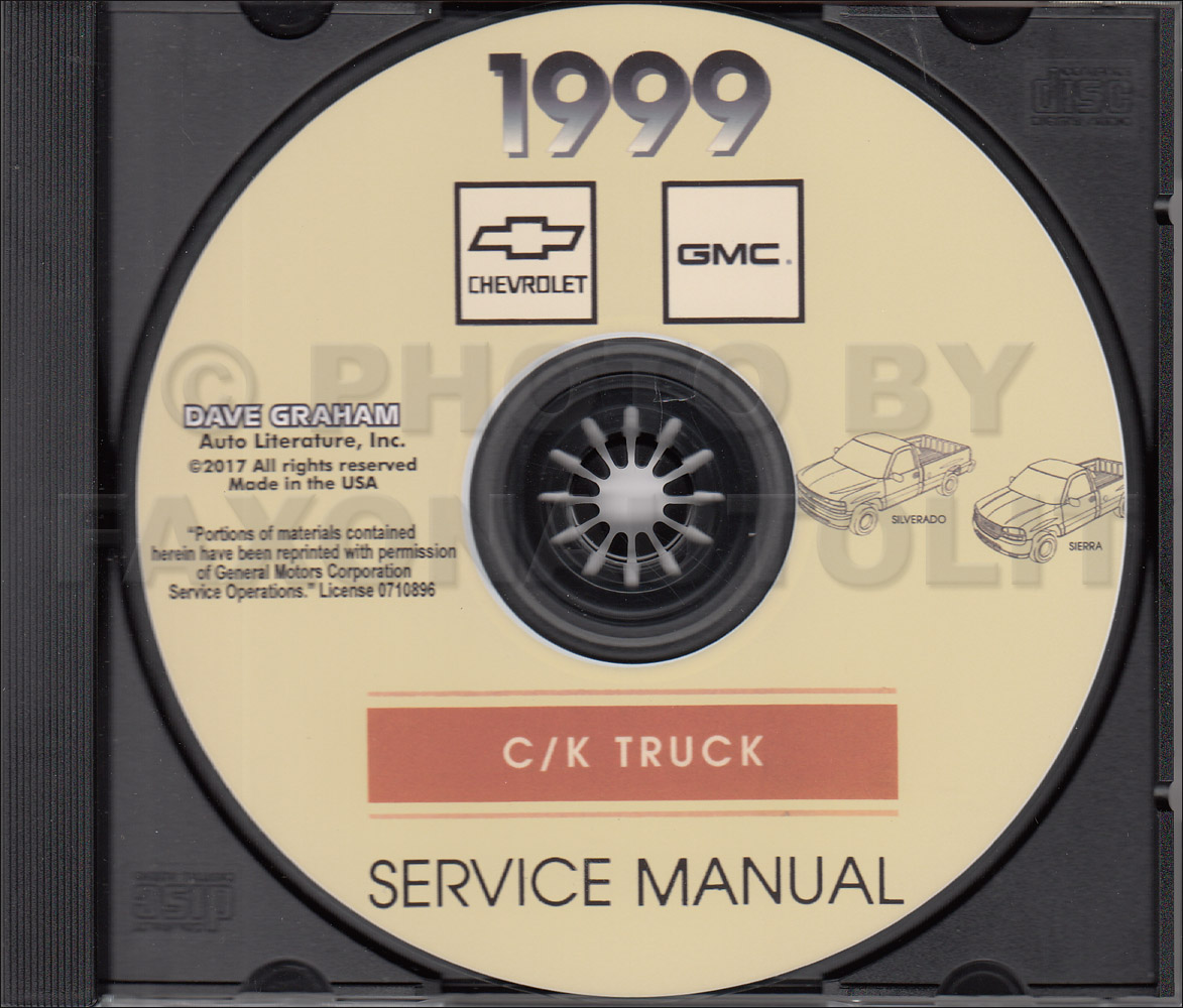 1999 Chevy Silverado GMC Sierra CK Truck Early Edition Shop Manual Set ...