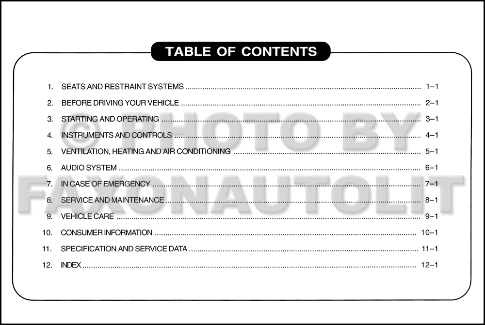 1999 Daewoo Leganza Owner's Manual Original