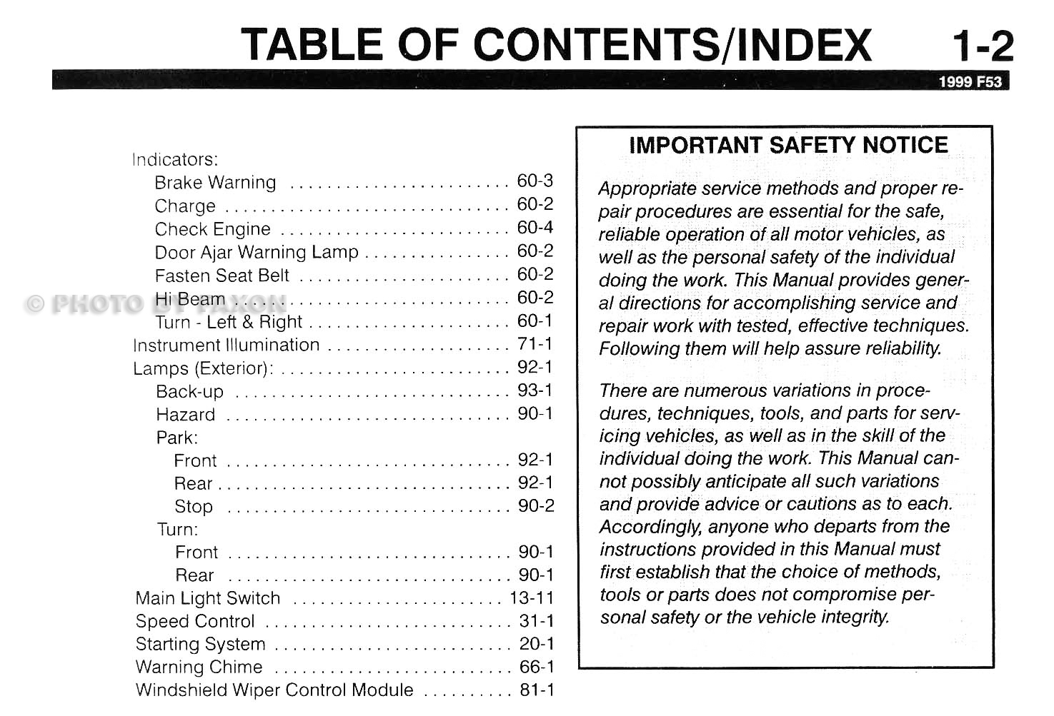 1999 Ford F53 Motorhome Class A Chassis Wiring Diagram Manual f53 wiring radio 