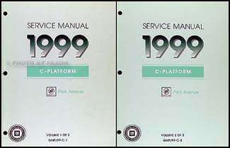 1999 Buick Park Avenue Repair Shop Manual Original 2 Volume Set