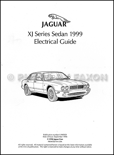 1999 jaguar xj8 electrical guide wiring diagram original